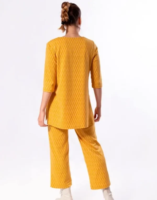 Lopezientos Blusa Larga Mujer ⋆ Amarillo New