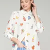 Lopezientos Camisa mujer estampada aperitivo ⋆ estampado Sale