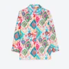 Lopezientos Camisa mujer estampada de algodón multiaquarela ⋆ estampado New