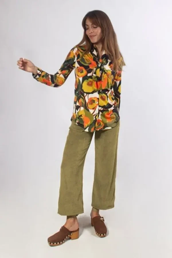 Lopezientos Pantalón Corto Pana Mujer ⋆ Musgo Fashion