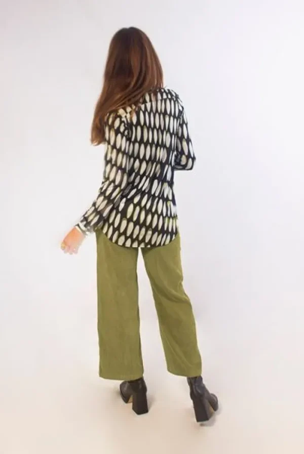 Lopezientos Pantalón Corto Pana Mujer ⋆ Musgo Fashion