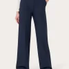 Lopezientos Pantalón mujer con corte ancho Palazzo ⋆ Gris,Marino Clearance