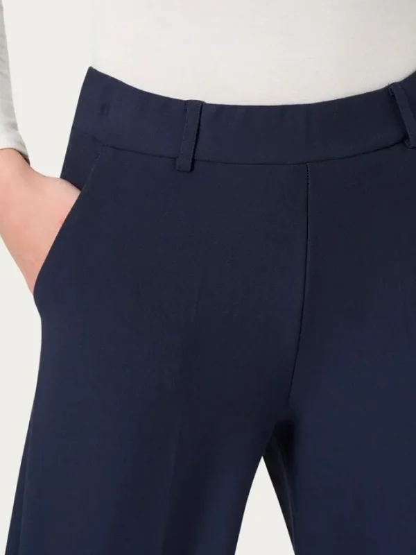 Lopezientos Pantalón mujer con corte ancho Palazzo ⋆ Gris,Marino Clearance