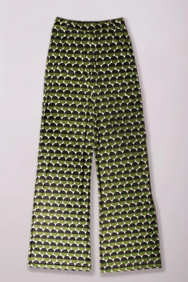 Lopezientos Pantalón mujer recto estampado bolas ⋆ Rojo,Verde Hot