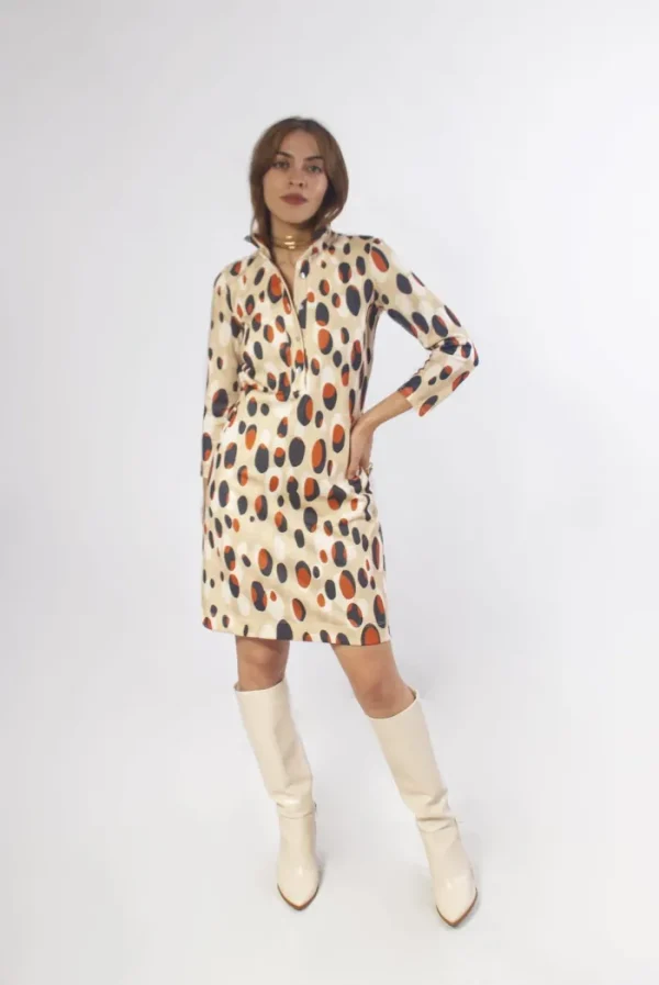 Lopezientos Vestido Otoño Mujer ⋆ Cacao,Cedro,Teja Sale